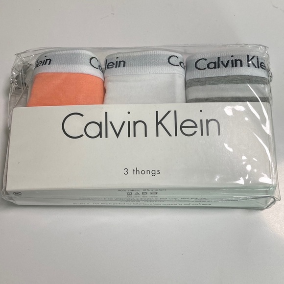 NWT Calvin Klein 3 Pack Carousel Thong Panties MSRP $35 - Picture 5 of 7
